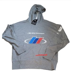 Men's  Puma BMW Motorsport Hoodie Size Medium NWT Gray
